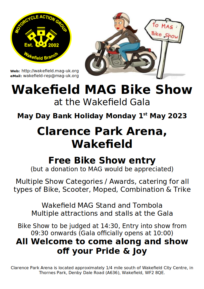 Wakefield MAG May Day Bike Show