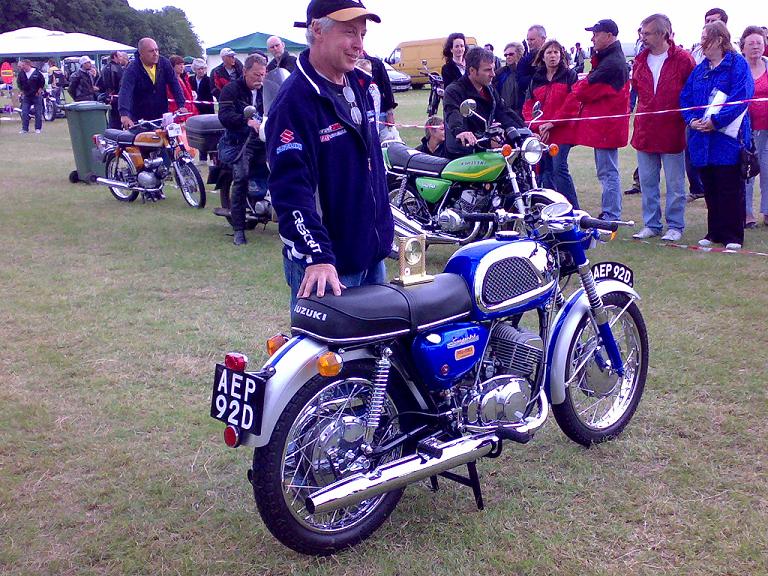 One of the winners, with a very nice, and rare, Suzuki