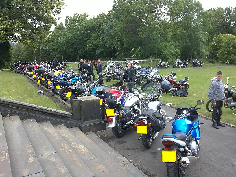 A few of the bikes and riders in attendance