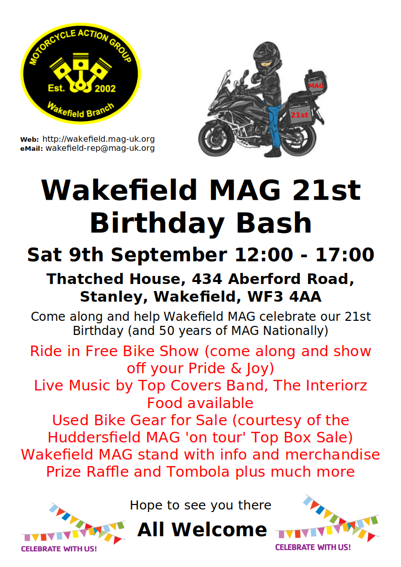 Wakefield MAG 21st Birthday Bash