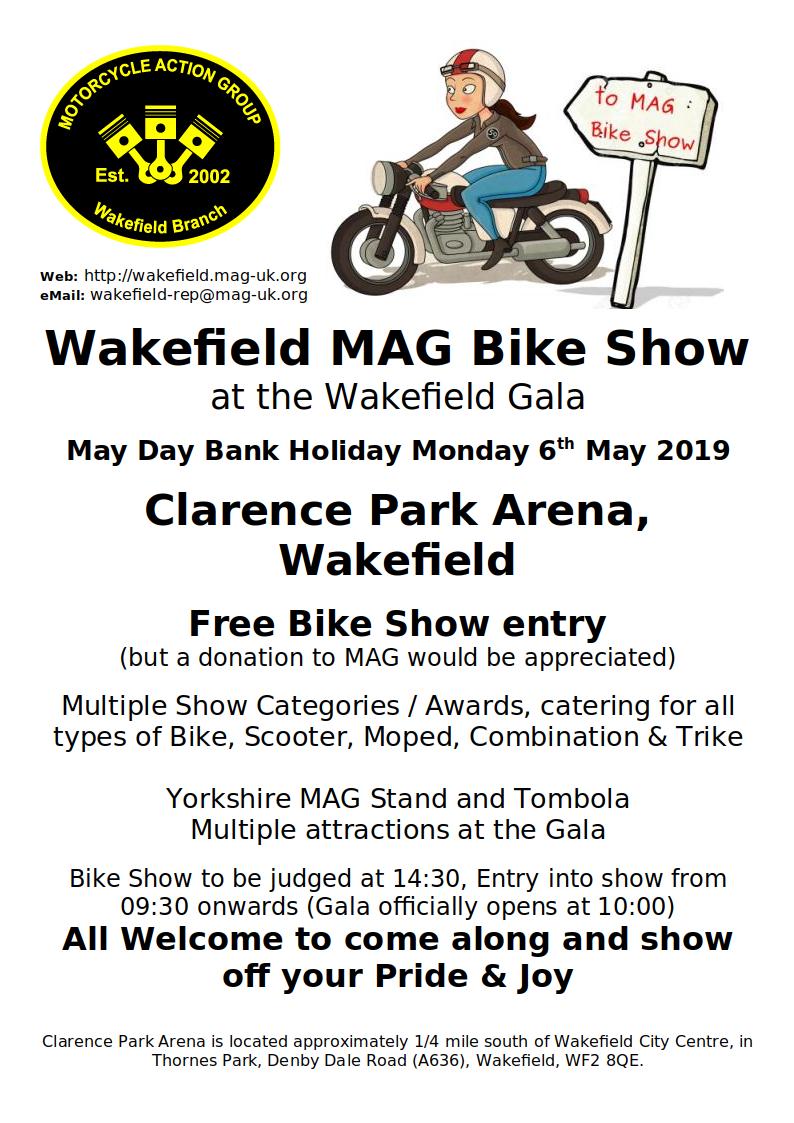 Wakefield MAG Bike Show at the Wakefield Gala