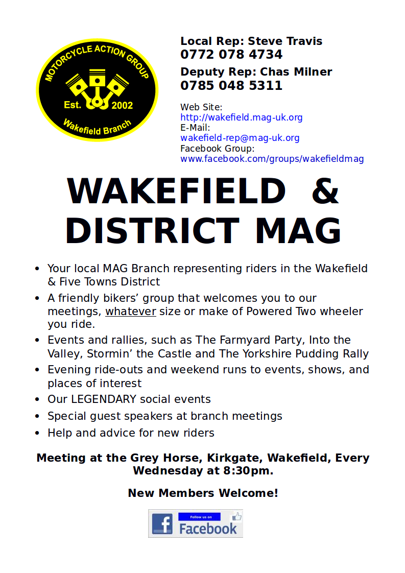 Wakefield MAG Branch Poster