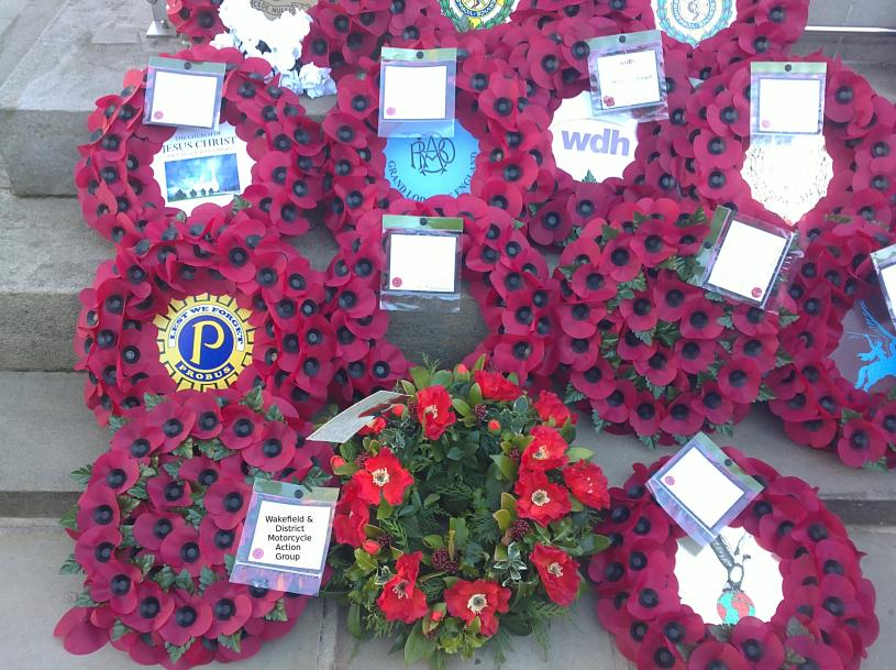 Our wreath, amongst the many others