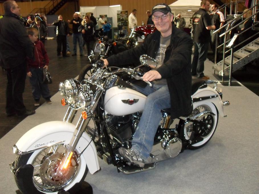 On the Harley Stand