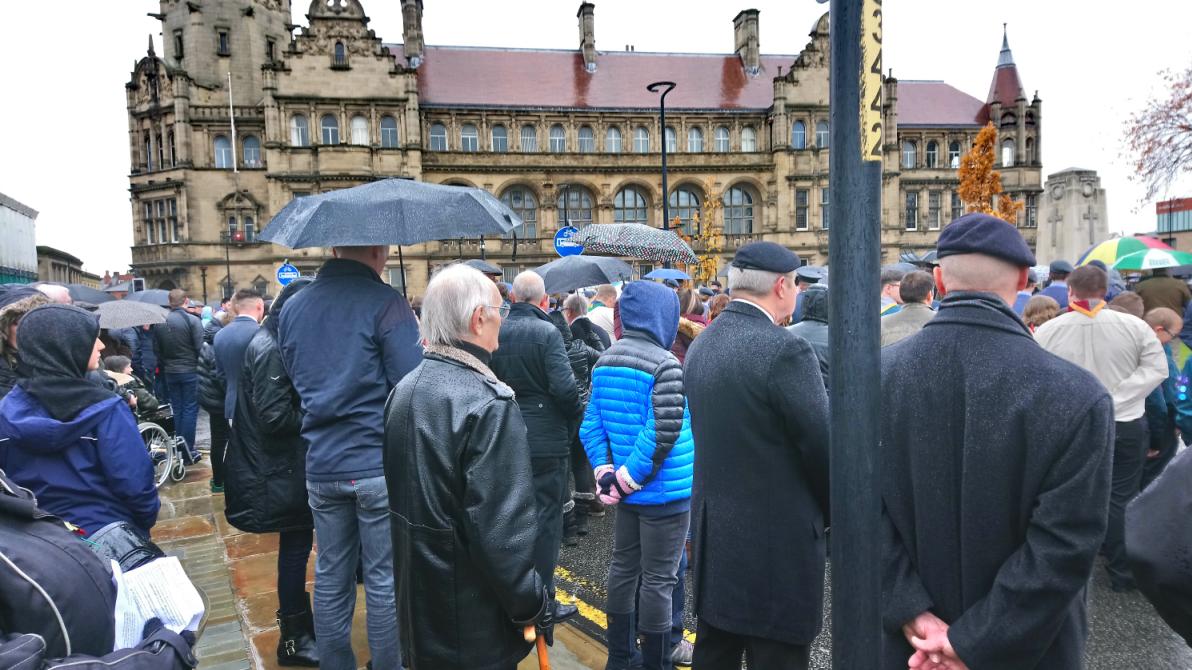 Large turnout for the City of Wakefield Remembrance Sunday parade