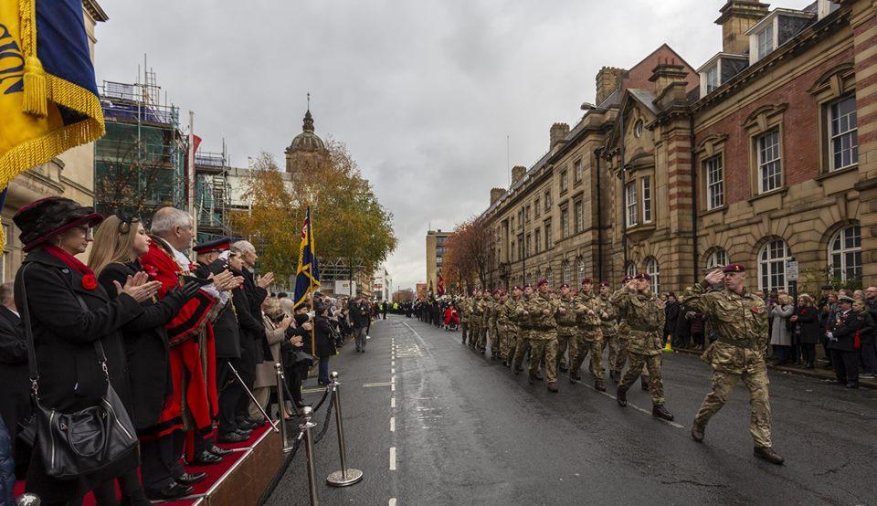 march past and salute to the Lord Mayor of Wakefield