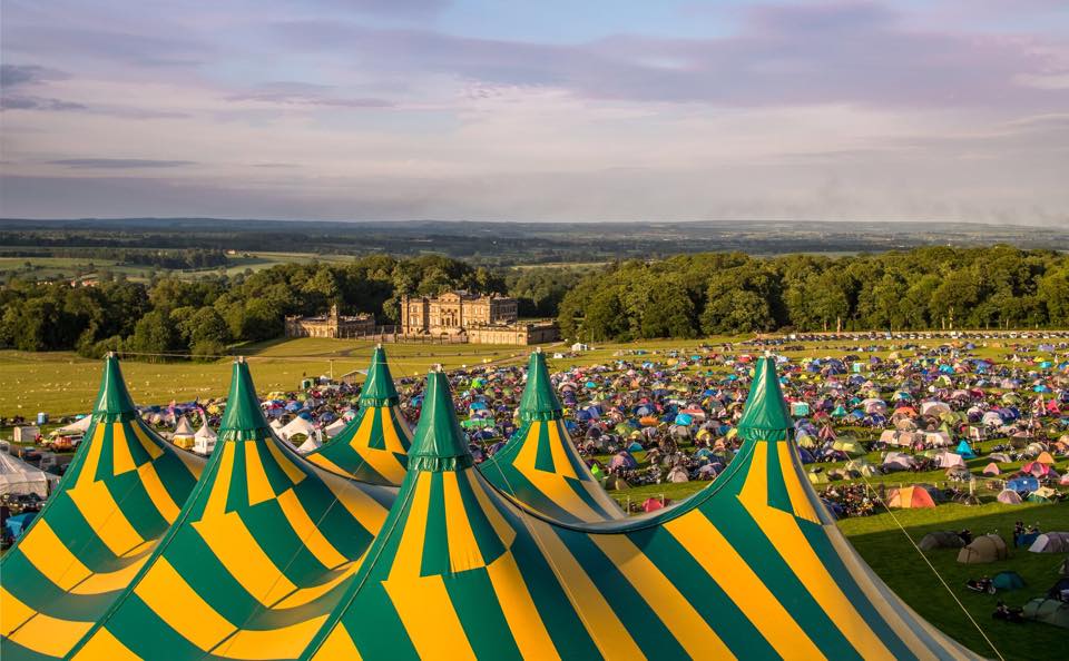 The Big Top, looking down towards Duncombe House