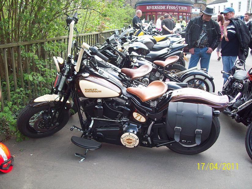 Some of the many bikes at Matlock Bath