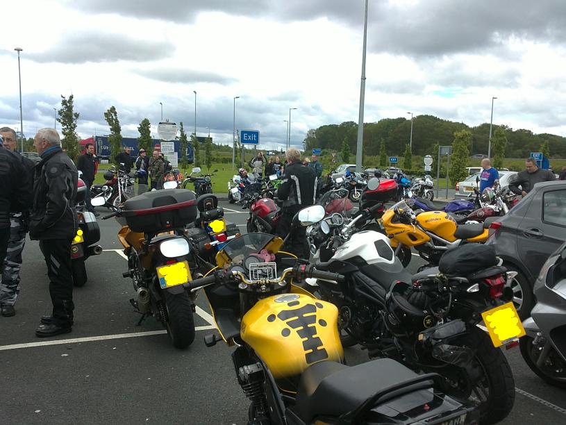 A few of the bikes at Wetherby Services