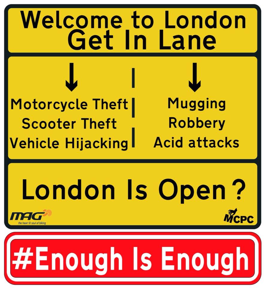 PTW Theft in London .. Enough is Enough