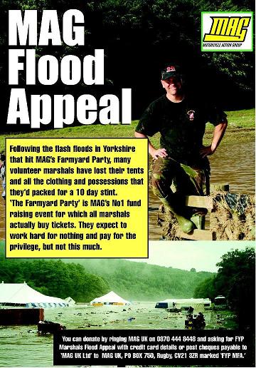 FYP Marshals Flood Appeal Poster